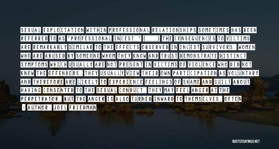 Depression And Anger Quotes By Joel Friedman