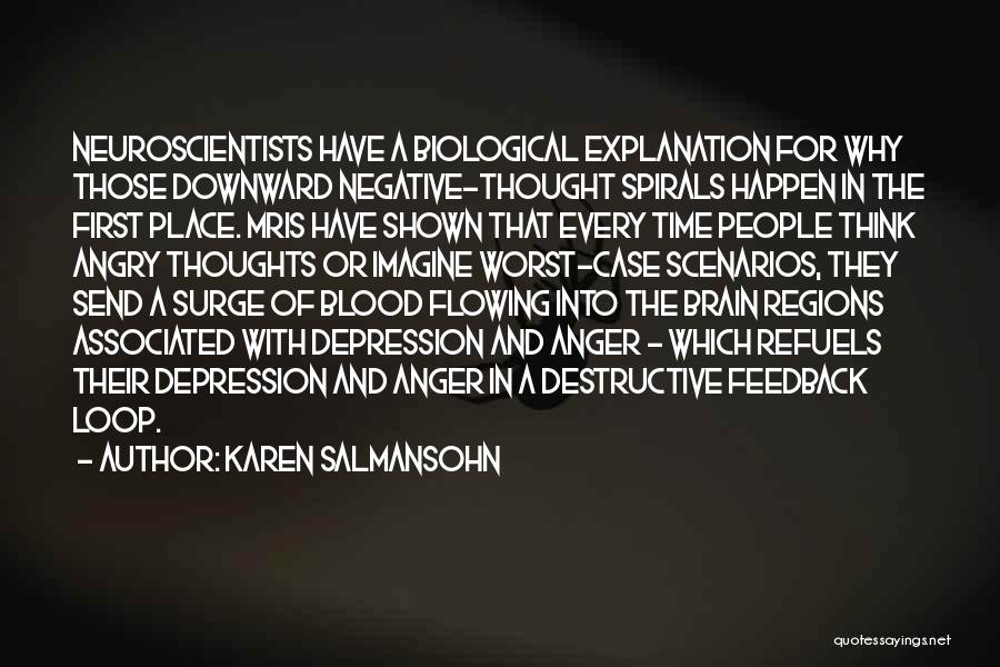 Depression And Anger Quotes By Karen Salmansohn