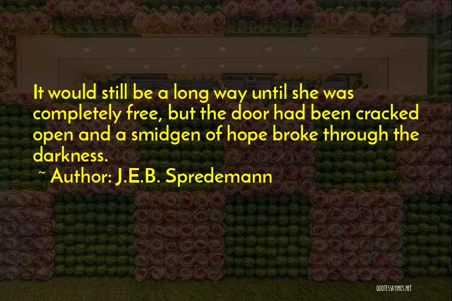 Depression And Hope Quotes By J.E.B. Spredemann