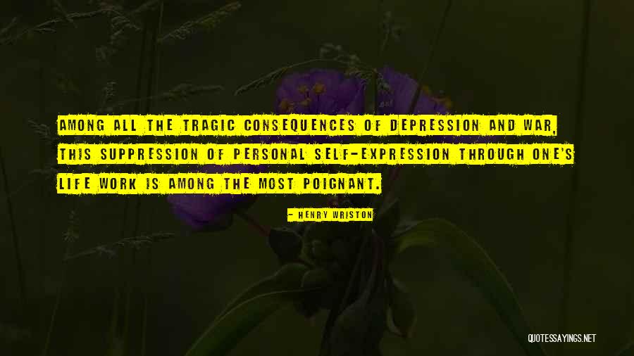 Depression And Life Quotes By Henry Wriston