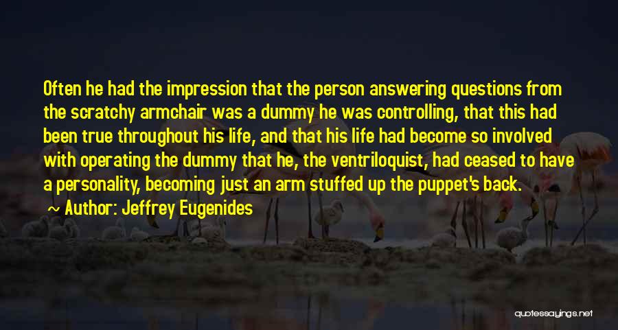 Depression And Life Quotes By Jeffrey Eugenides