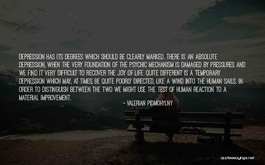 Depression And Life Quotes By Valerian Pidmohylny