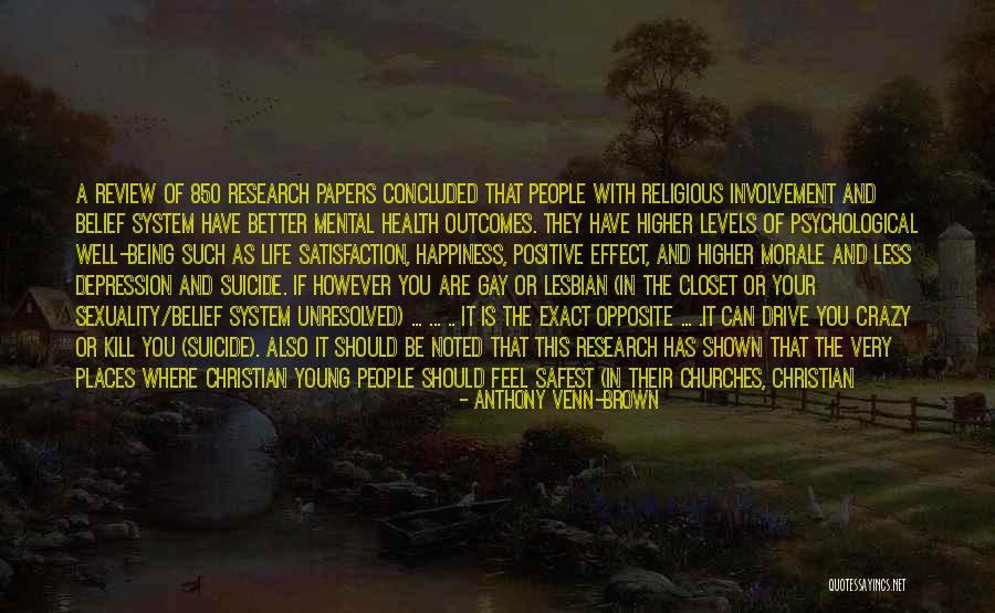 Depression And Mental Health Quotes By Anthony Venn-Brown