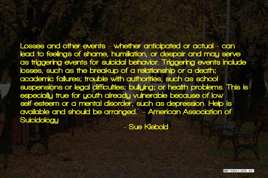 Depression And Mental Health Quotes By Sue Klebold