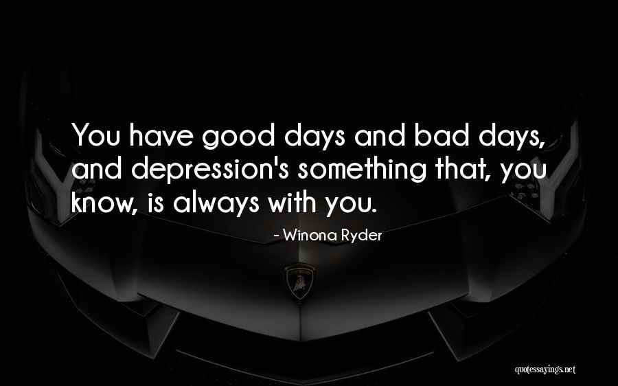 Depression And Mental Health Quotes By Winona Ryder