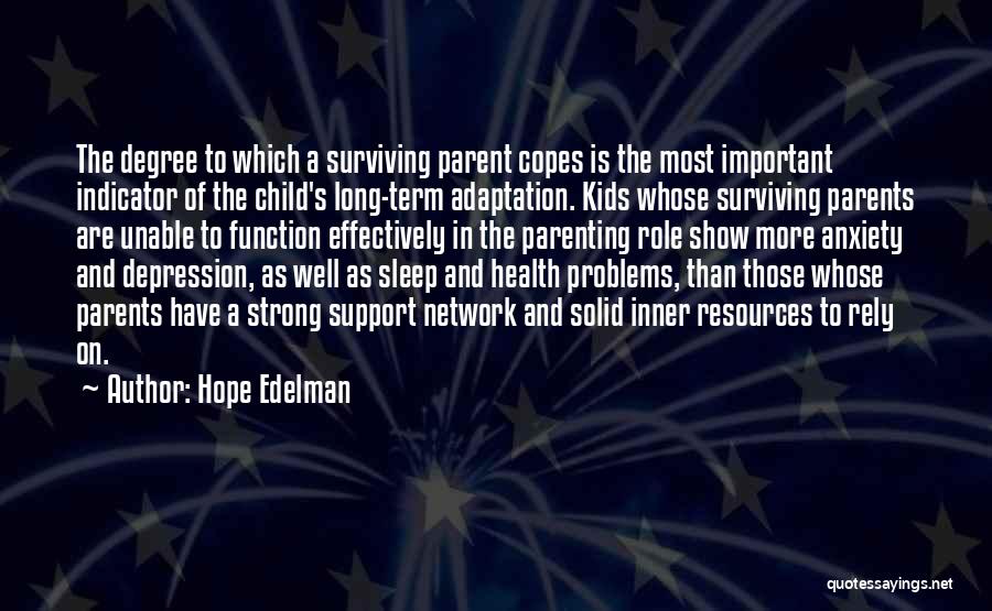 Depression And Sleep Quotes By Hope Edelman