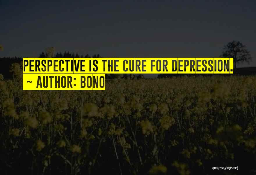 Depression Cure Quotes By Bono