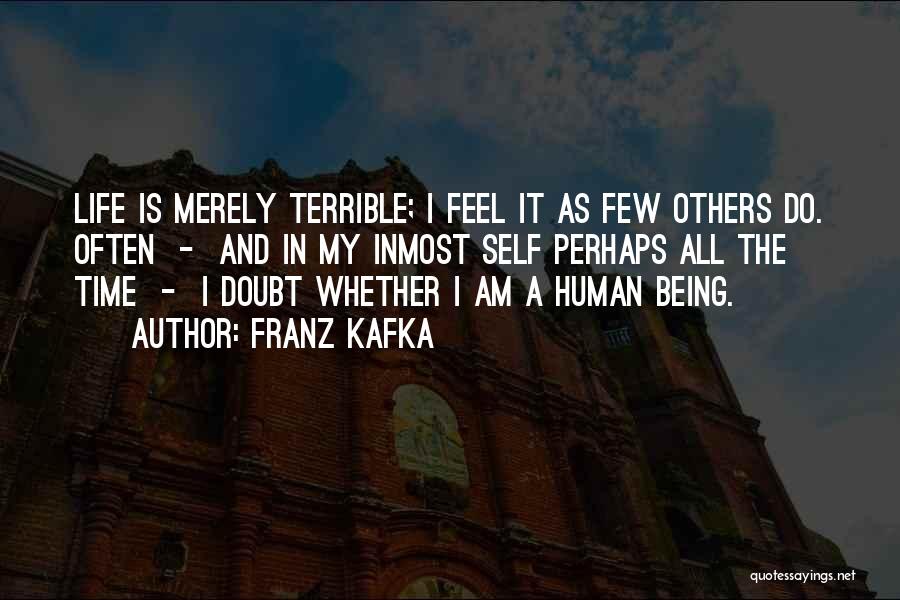 Depression In Life Quotes By Franz Kafka