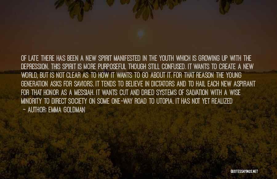 Depression In Youth Quotes By Emma Goldman