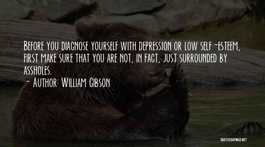 Depression Low Self Esteem Quotes By William Gibson