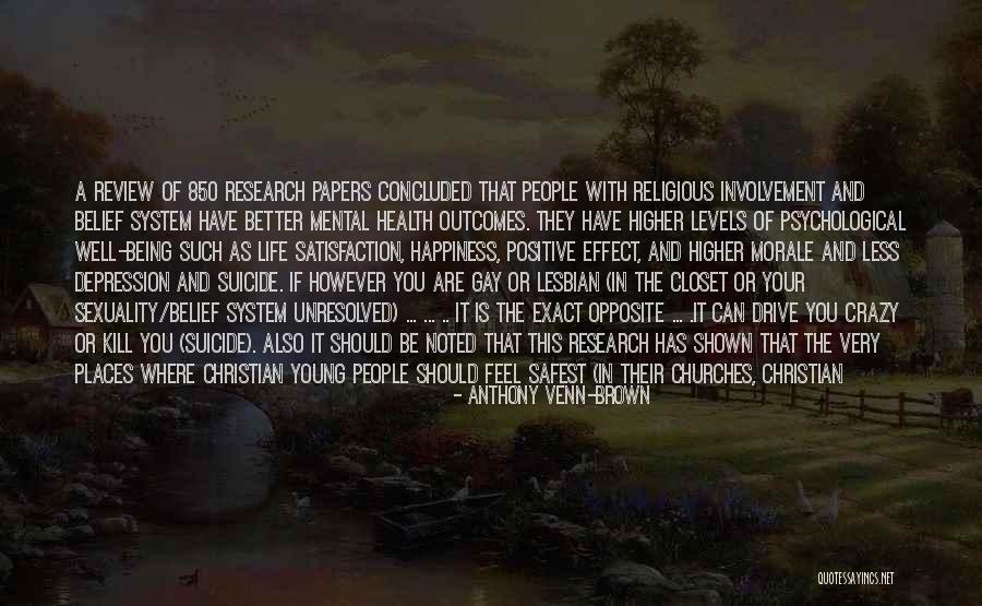 Depression Self Harm Quotes By Anthony Venn-Brown Depression Self Harm Quotes By Anthony Venn-Brown
