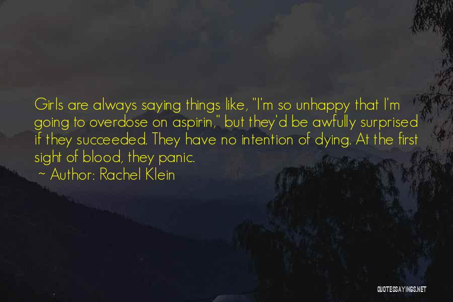 Depression Self Harm Quotes By Rachel Klein