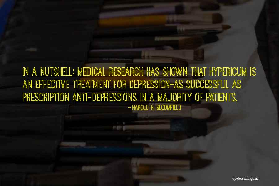 Depression Treatment Quotes By Harold H. Bloomfield Depression Treatment Quotes By Harold H. Bloomfield