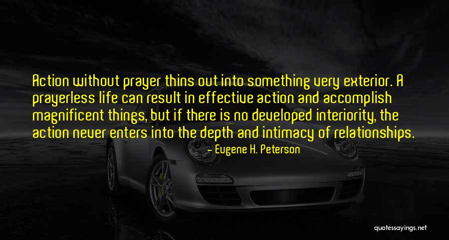 Depth In Relationships Quotes By Eugene H. Peterson Depth In Relationships Quotes By Eugene H. Peterson