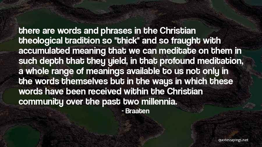 Depth Meaning Quotes By Braaten Depth Meaning Quotes By Braaten