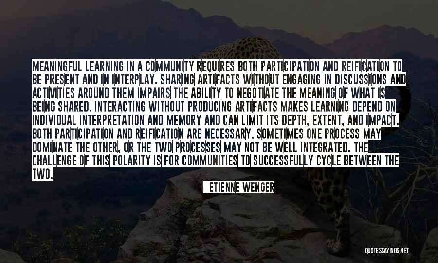 Depth Meaning Quotes By Etienne Wenger Depth Meaning Quotes By Etienne Wenger