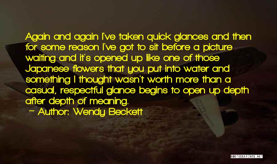 Depth Meaning Quotes By Wendy Beckett