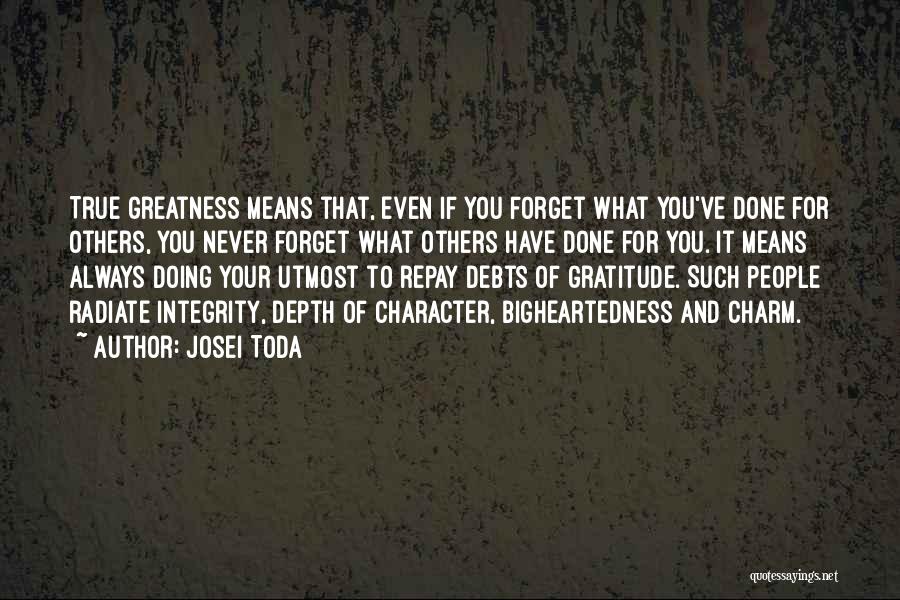 Depth Of Character Quotes By Josei Toda