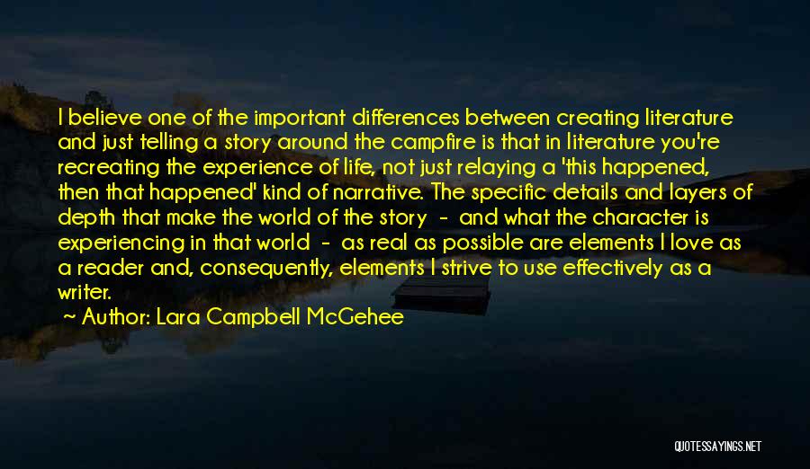 Depth Of Character Quotes By Lara Campbell McGehee