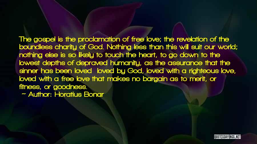 Depths Of Love Quotes By Horatius Bonar