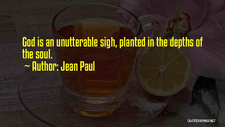 Depths Of Soul Quotes By Jean Paul