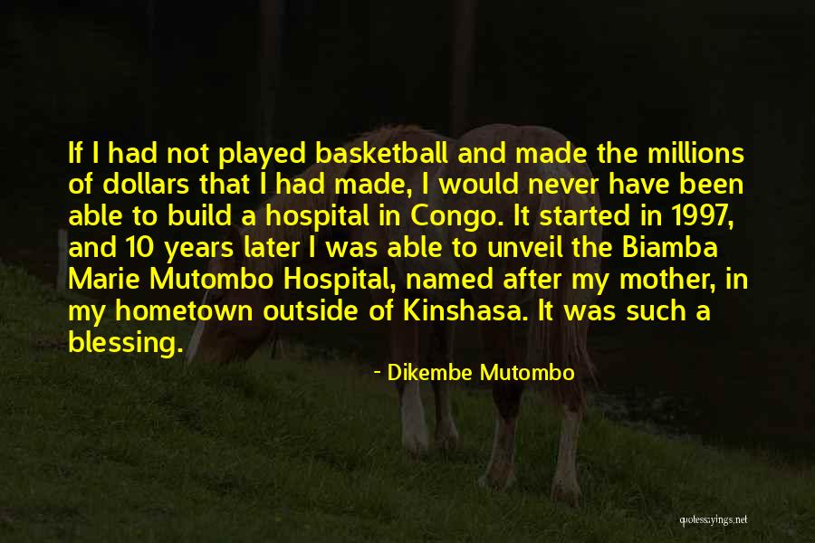 Deranged Marriage Quotes By Dikembe Mutombo Deranged Marriage Quotes By Dikembe Mutombo