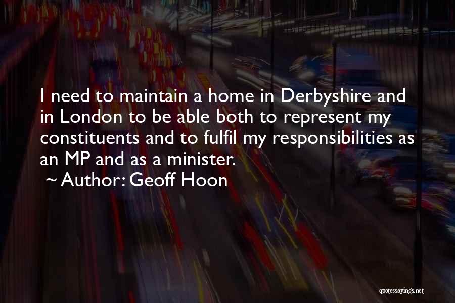 Derbyshire Quotes By Geoff Hoon