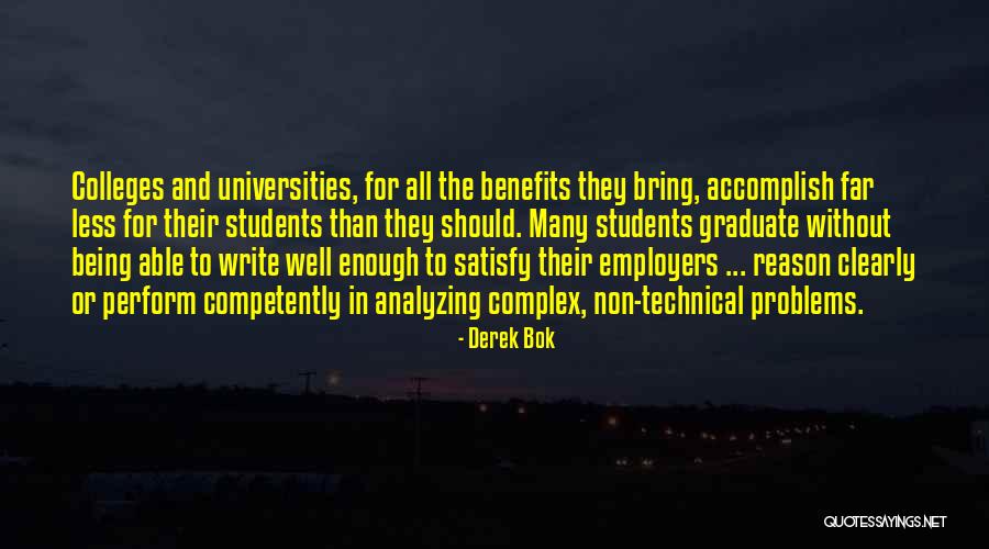 Derek Bok Quotes 429130