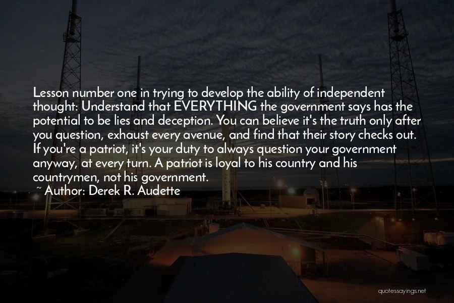 Derek R. Audette Quotes 264127