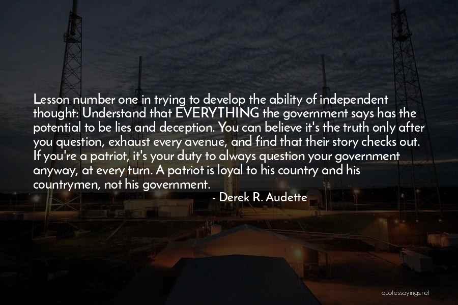 Derek R. Audette Quotes 264127