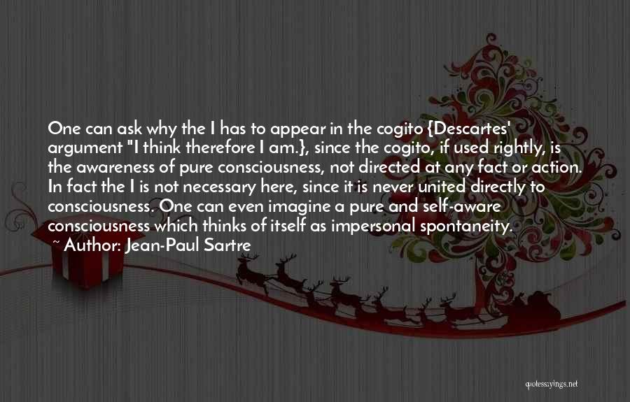 Descartes Cogito Quotes By Jean-Paul Sartre