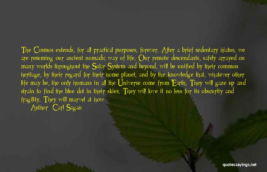 Descendants Quotes By Carl Sagan