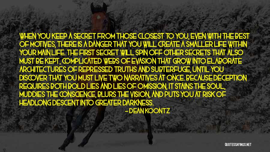 Descent Into Darkness Quotes By Dean Koontz