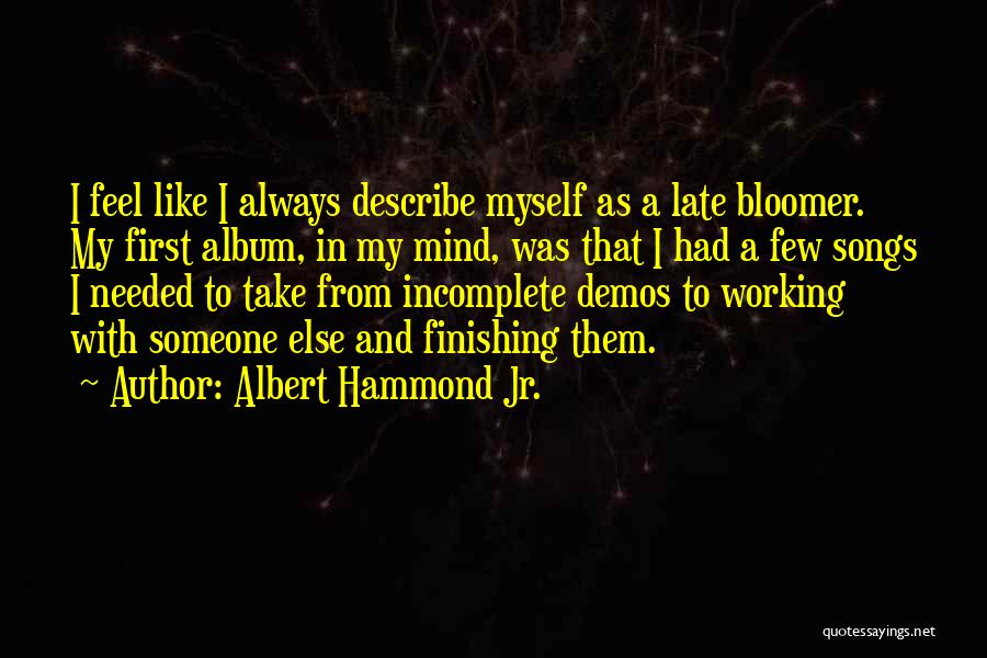 Describe Myself Quotes By Albert Hammond Jr.