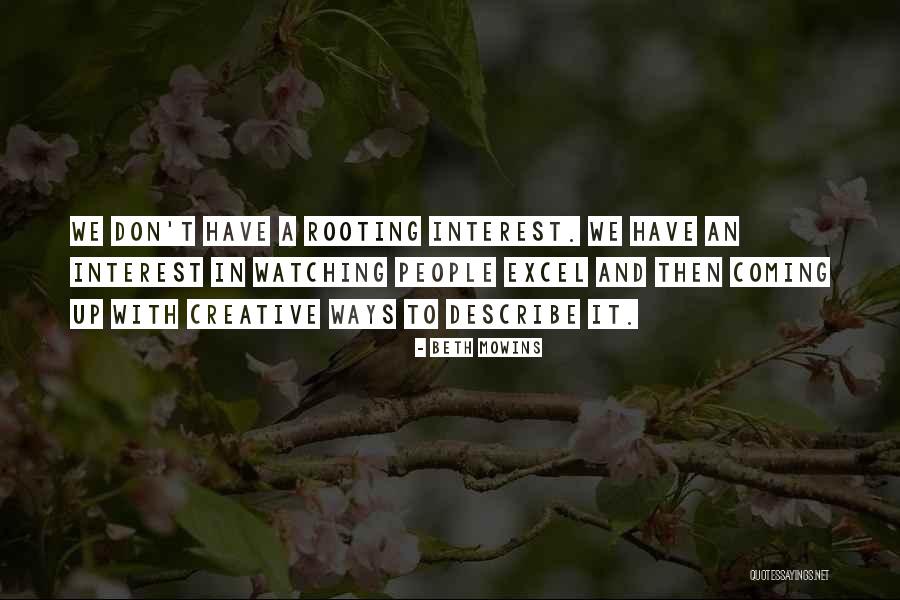 Describe Other Ways Quotes By Beth Mowins Describe Other Ways Quotes By Beth Mowins
