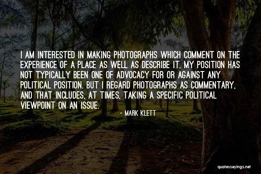 Describe Quotes By Mark Klett