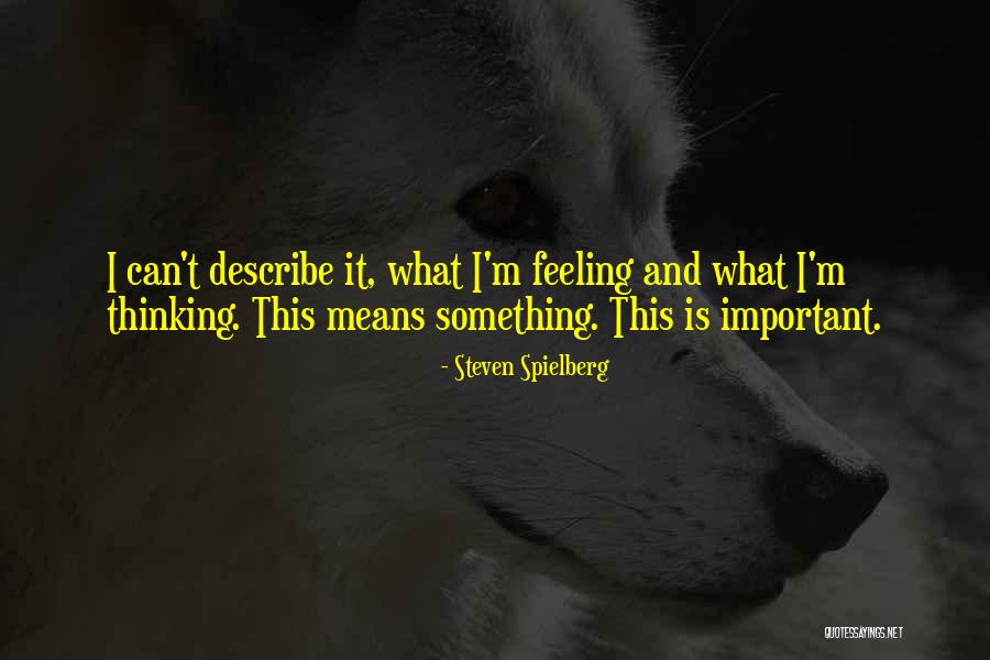 Describe Quotes By Steven Spielberg Describe Quotes By Steven Spielberg