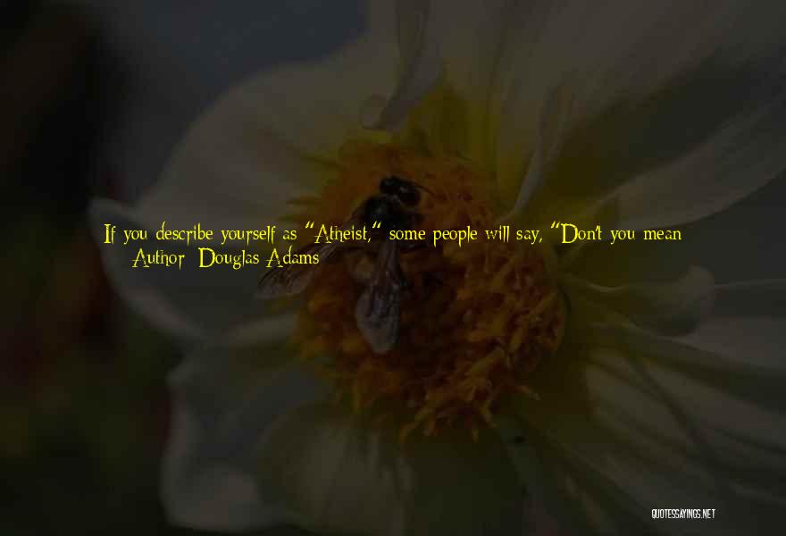 Describe Yourself Quotes By Douglas Adams
