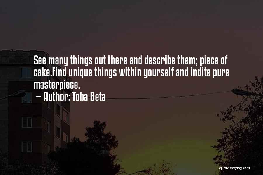 Describe Yourself Quotes By Toba Beta