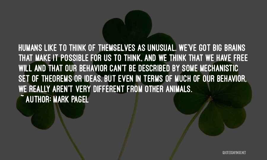 Described Quotes By Mark Pagel