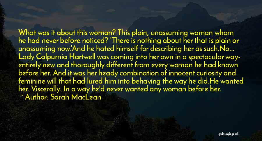 Describing A Woman Quotes By Sarah MacLean