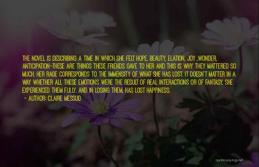 Describing Beauty Quotes By Claire Messud