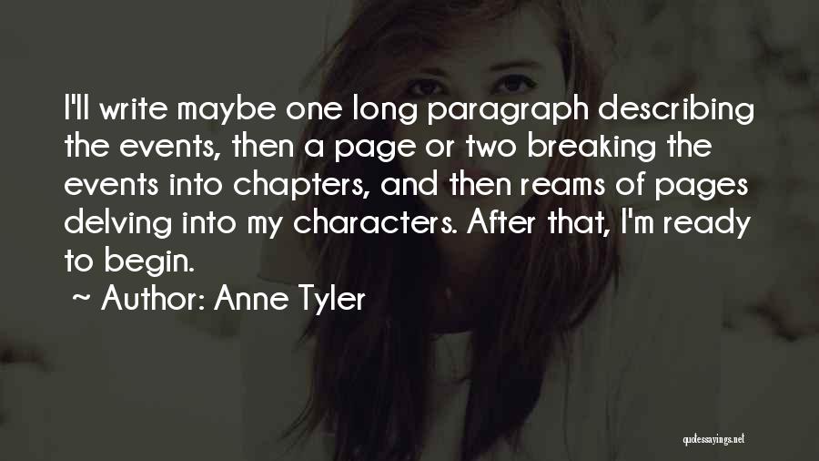 Describing Quotes By Anne Tyler