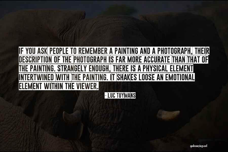 Description Yourself Quotes By Luc Tuymans Description Yourself Quotes By Luc Tuymans
