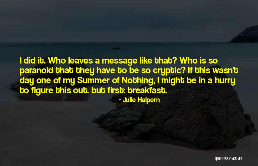 Descubierta In English Quotes By Julie Halpern Descubierta In English Quotes By Julie Halpern