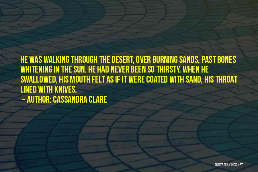 Desert Sand Quotes By Cassandra Clare