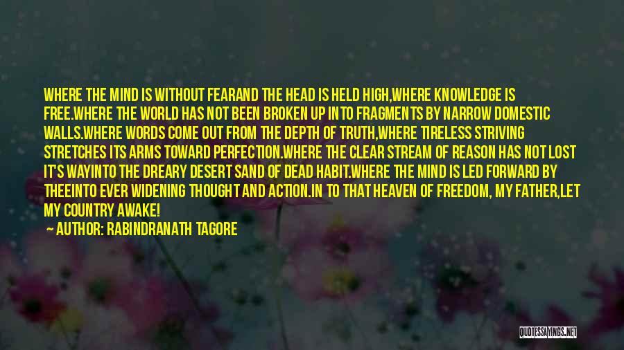 Desert Sand Quotes By Rabindranath Tagore