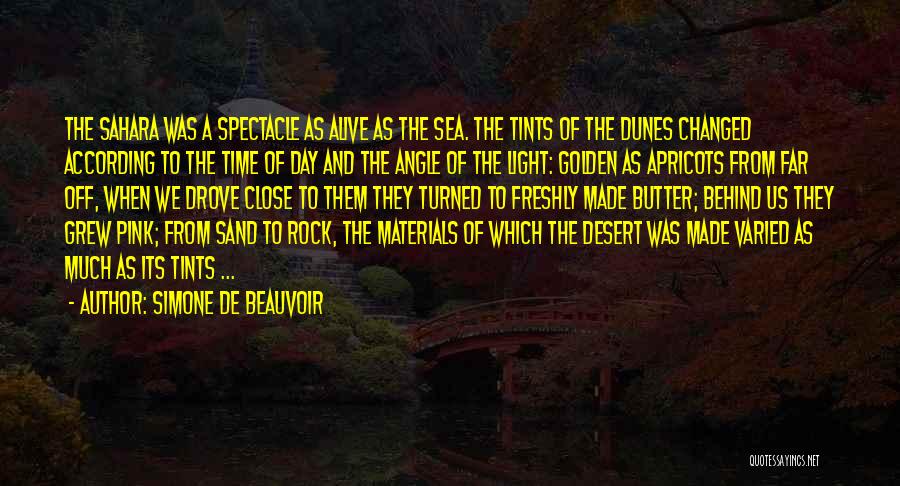 Desert Sand Quotes By Simone De Beauvoir