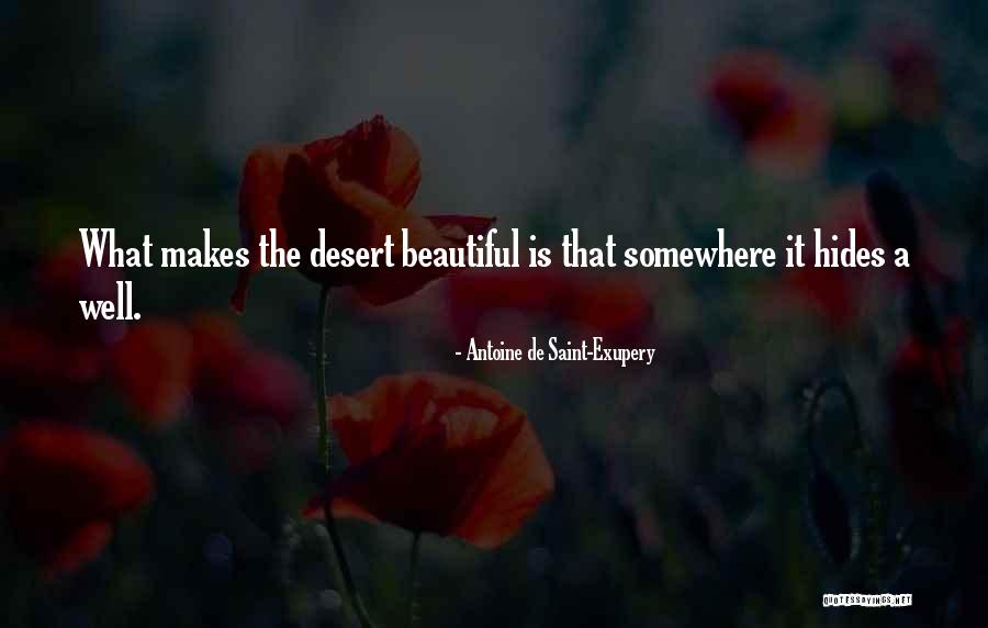 Desert That Makes Quotes By Antoine De Saint-Exupery Desert That Makes Quotes By Antoine De Saint-Exupery