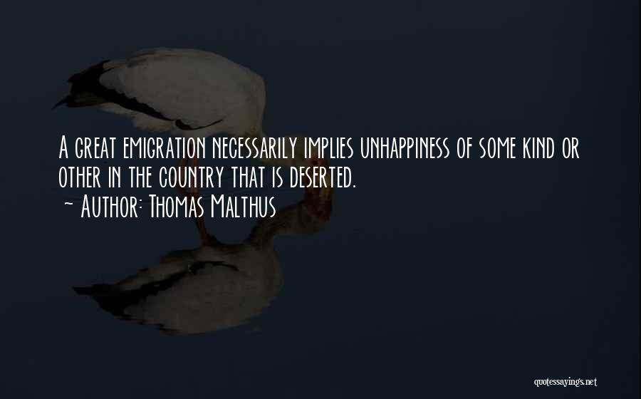 Deserted Quotes By Thomas Malthus